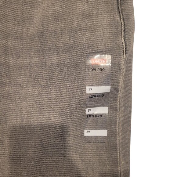Levis Low Pro Straight Leg Jeans Gray Size 29 Mid Rise Relaxed Fit Splatter Desi - Picture 4 of 8